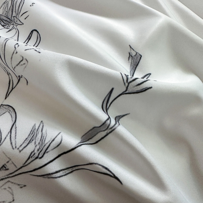 91家纺网 家纺一手货源 找家纺 摩卡 2024新款水洗真丝轻奢系列四件套 大象