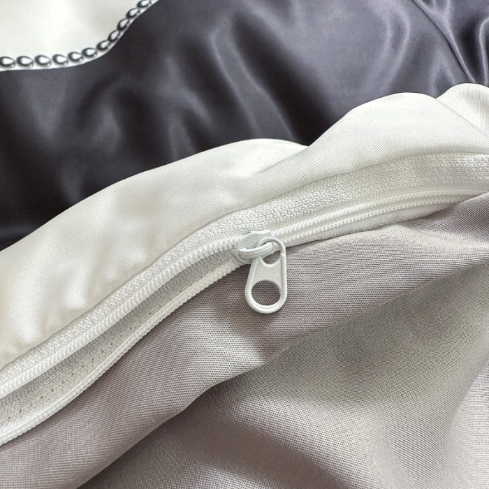 91家纺网 家纺一手货源 找家纺 摩卡 2024新款水洗真丝轻奢系列四件套 经典