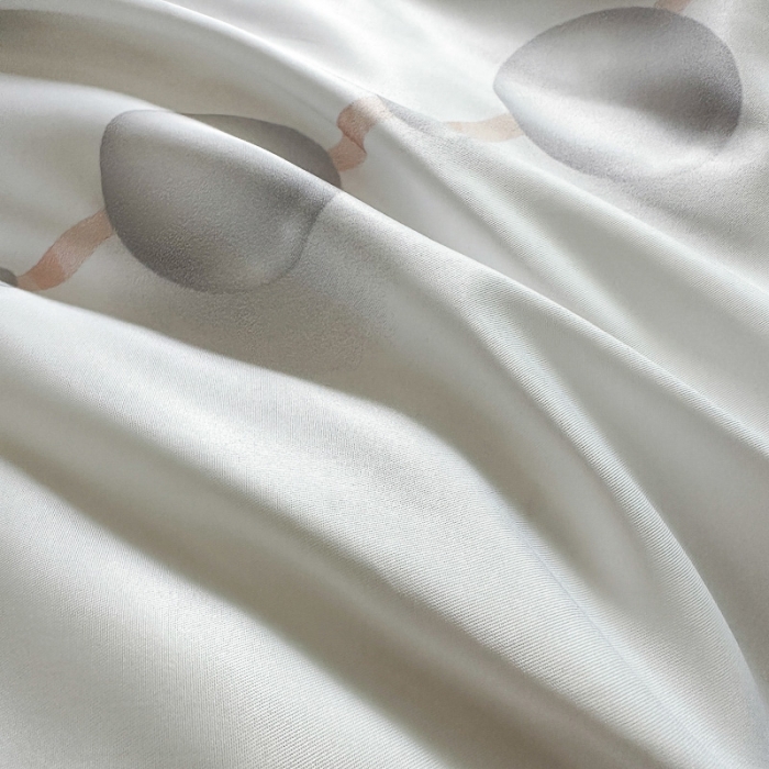 91家纺网 家纺一手货源 找家纺 摩卡 2024新款水洗真丝轻奢系列四件套 珍珠链