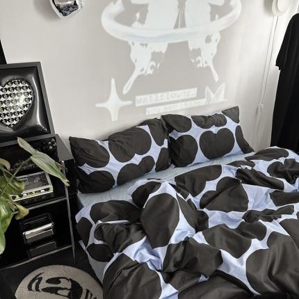 91家纺网 家纺一手货源 找家纺 恋恋三季 2024新款40支13372全棉简约系列四件套-风格一 赛琳娜