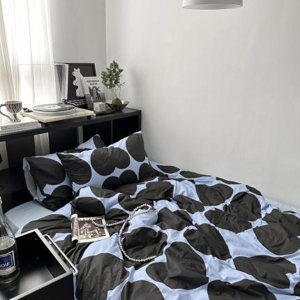 91家纺网 家纺一手货源 找家纺 （总）恋恋三季 2024新款40支13372全棉简约系列四件套-风格二