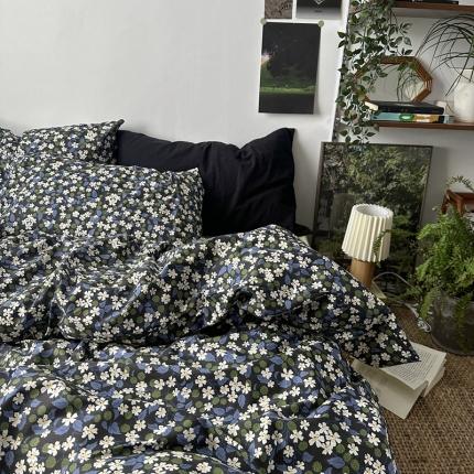 91家纺网 家纺一手货源 找家纺 40支13372全棉简约系列四件套-风格二 纯棉斜纹：南风星夜