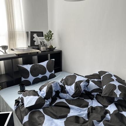 91家纺网 家纺一手货源 找家纺 恋恋三季2024新款40支13372全棉简约系列四件套-风格二 赛琳娜