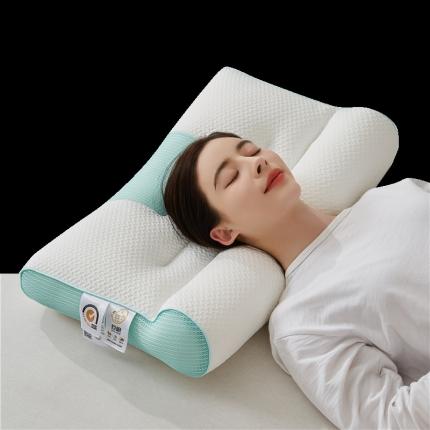 91家纺网 家纺一手货源 找家纺 乐可 2023新款4D立体牵引枕 4D绿