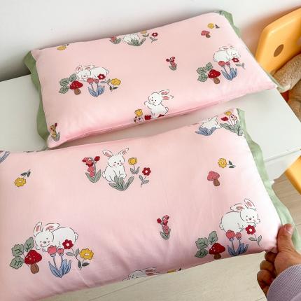 91家纺网 家纺一手货源 找家纺 （总）北鸣有鱼 2023新款A类60支长绒棉卡通枕套或三只熊儿童枕芯