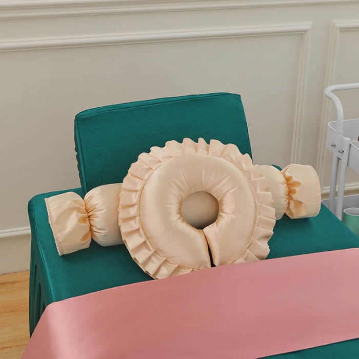 91家纺网 家纺一手货源 找家纺 控价198 不打烊家纺 2025新款冰丝B款美容床罩 冰丝B款-孔雀蓝