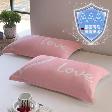 91家纺网 家纺一手货源 找家纺 (总) 爱港 2023新款A类防螨抗菌全棉纯棉防滑纱布枕头巾枕巾