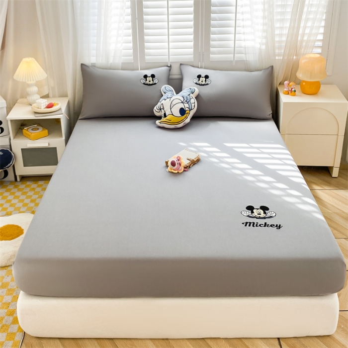 91家纺网 家纺一手货源 找家纺 鑫钰 2023新款A类全棉升级迪士尼系列床笠 快乐米奇