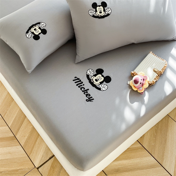91家纺网 家纺一手货源 找家纺 鑫钰 2023新款A类全棉升级迪士尼系列床笠 快乐米奇