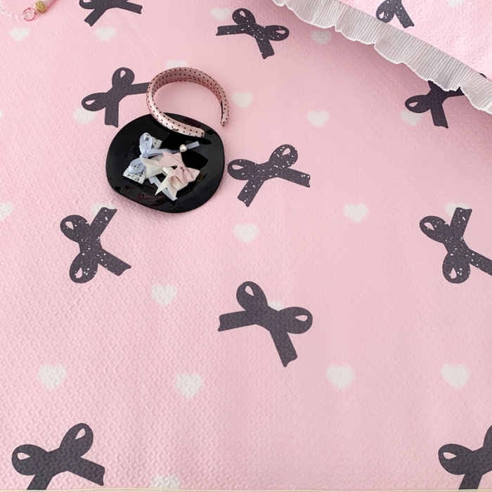 91家纺网 家纺一手货源 找家纺 昔可家纺 2023新款双层雪纺纱花边床裙款凉感软席 甜美蝴蝶结