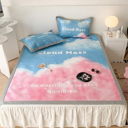 91家纺网 家纺一手货源 找家纺 （总）昔可家纺 2023新款高克重加厚华夫格凉感软席