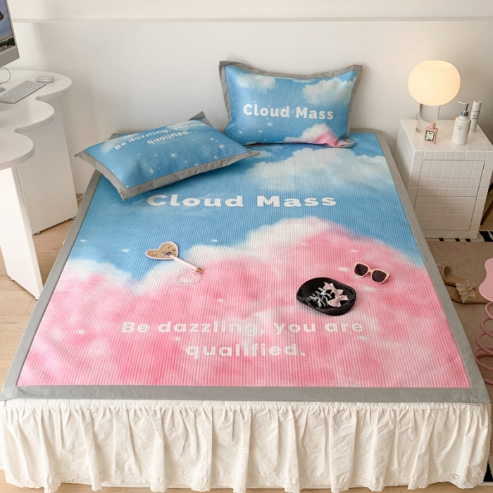 91家纺网 家纺一手货源 找家纺 （总）昔可家纺 2023新款高克重加厚华夫格凉感软席