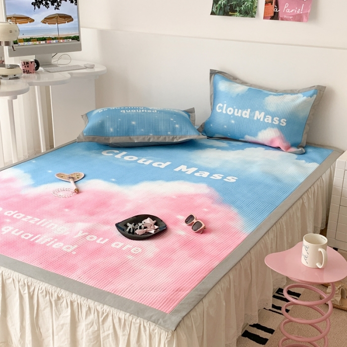 91家纺网 家纺一手货源 找家纺 （总）昔可家纺 2023新款高克重加厚华夫格凉感软席