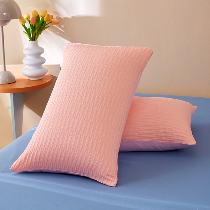 91家纺网 家纺一手货源 找家纺 （总）丰淘家纺 2023新款泡泡纱单边枕套