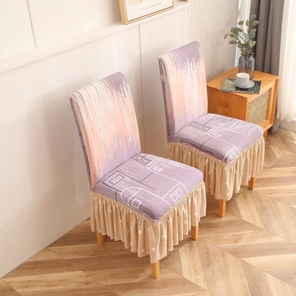 91家纺网 家纺一手货源 找家纺 （总）雅竹家纺 弹力牛奶丝AB版双拼连体椅套沙发套(裙边款)