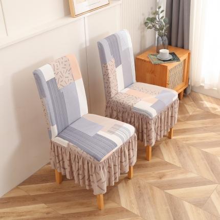 91家纺网 家纺一手货源 找家纺 （总）雅竹家纺 弹力牛奶丝AB版双拼连体椅套沙发套(裙边款)