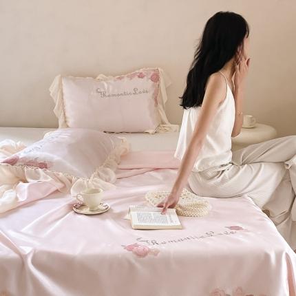 91家纺网 家纺一手货源 找家纺 MIU缪家居 2023新款一轮玫瑰系列冰丝凉席