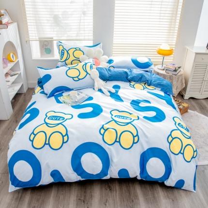 乐居坊 2023新款芦荟棉四件套（5月份新花型） Yes小熊