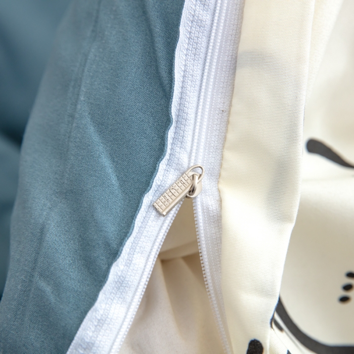 91家纺网 家纺一手货源 找家纺 乐居坊 2023新款芦荟棉四件套（5月份新花型） 萝卜兔-灰