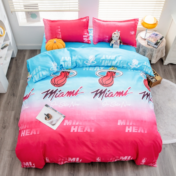 91家纺网 家纺一手货源 找家纺 乐居坊 2023新款芦荟棉四件套（5月份新花型） 迈阿密蓝