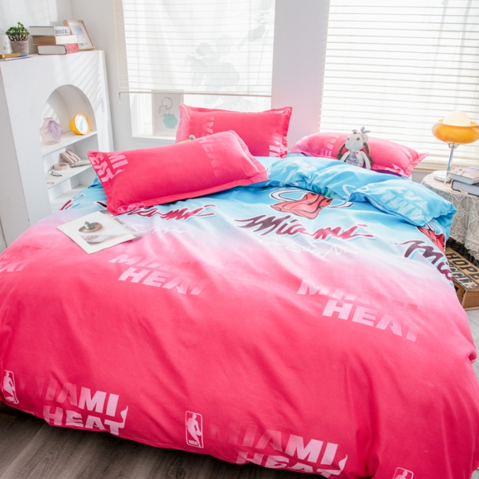 91家纺网 家纺一手货源 找家纺 乐居坊 2023新款芦荟棉四件套（5月份新花型） 迈阿密蓝