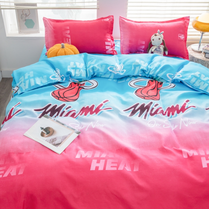 91家纺网 家纺一手货源 找家纺 乐居坊 2023新款芦荟棉四件套（5月份新花型） 迈阿密蓝