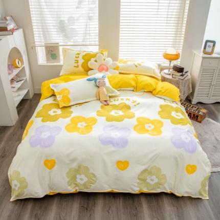 乐居坊 2023新款芦荟棉四件套（5月份新花型） 幸运花