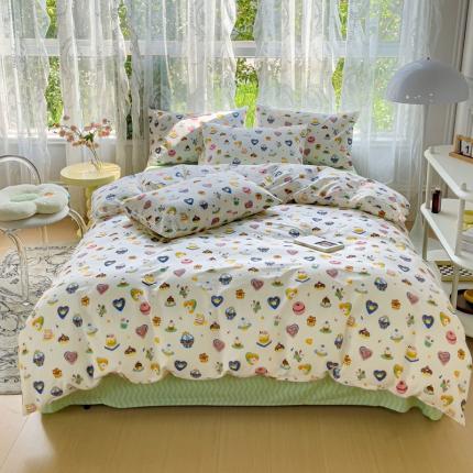 91家纺网 家纺一手货源 找家纺 （总）感遇家纺 2023新款全棉印花四件套