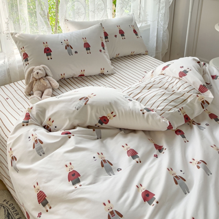 91家纺网 家纺一手货源 找家纺 （总）感遇家纺 2023新款全棉印花四件套