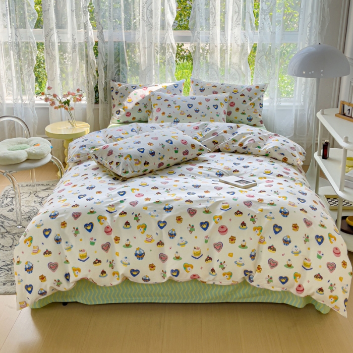 91家纺网 家纺一手货源 找家纺 感遇家纺 2023新款全棉印花四件套 可可西里