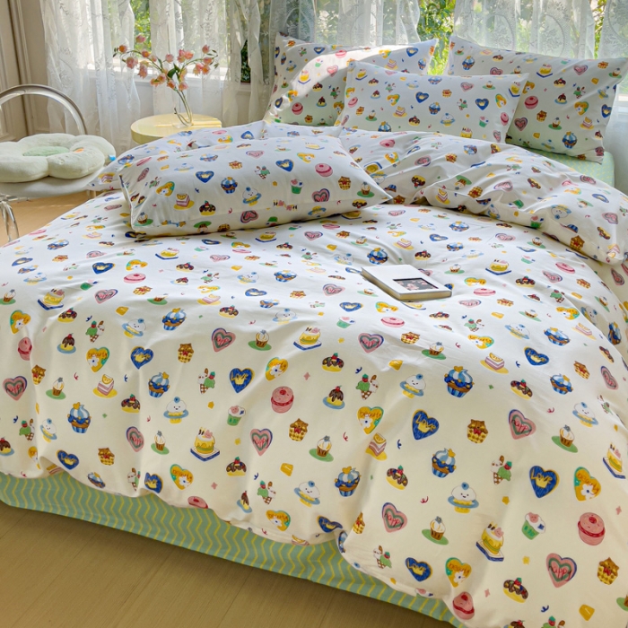 91家纺网 家纺一手货源 找家纺 感遇家纺 2023新款全棉印花四件套 可可西里