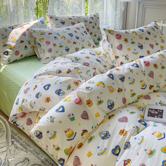 91家纺网 家纺一手货源 找家纺 感遇家纺 2023新款全棉印花四件套 可可西里