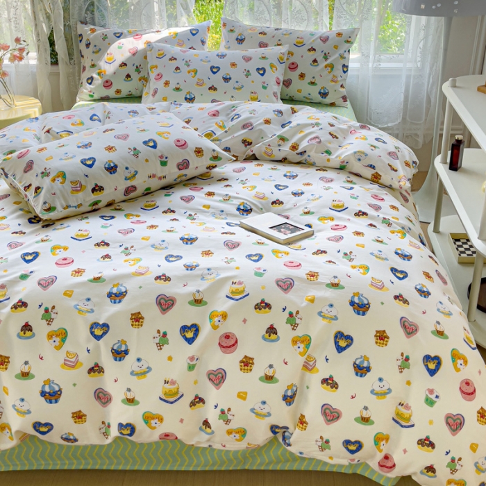 91家纺网 家纺一手货源 找家纺 感遇家纺 2023新款全棉印花四件套 可可西里