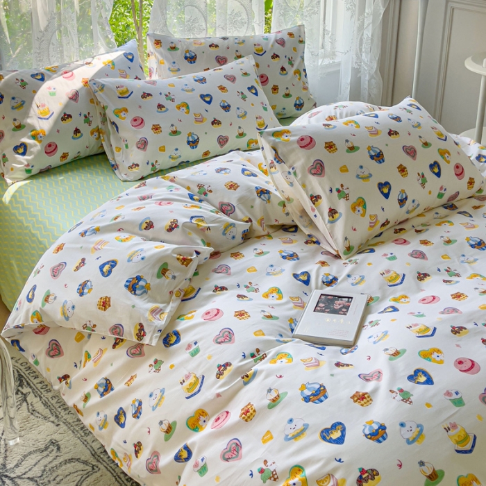 91家纺网 家纺一手货源 找家纺 感遇家纺 2023新款全棉印花四件套 可可西里