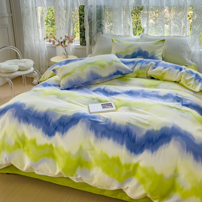 91家纺网 家纺一手货源 找家纺 感遇家纺 2023新款全棉印花四件套 光年