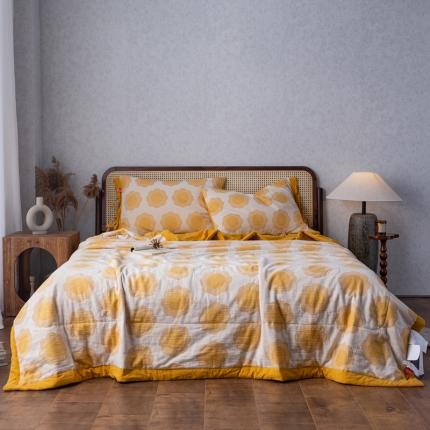 91家纺网 家纺一手货源 找家纺 （总）安莱生活 2023新款 太阳花夏被四件套及单独夏被