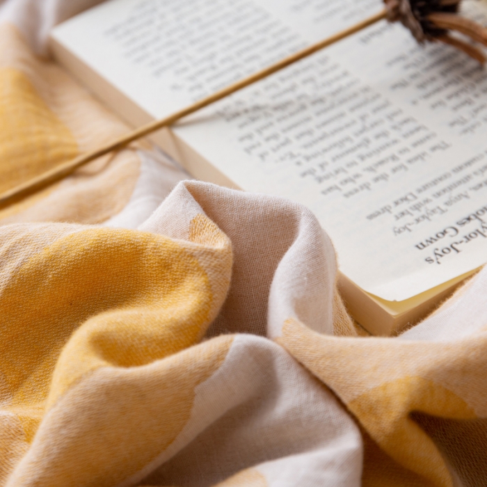 91家纺网 家纺一手货源 找家纺 安莱生活 2023新款 太阳花夏被四件套及单独夏被 太阳花-姜黄