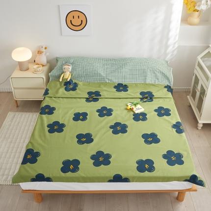 怡家居 2023新款全棉印花隔脏旅行睡袋 绿妍