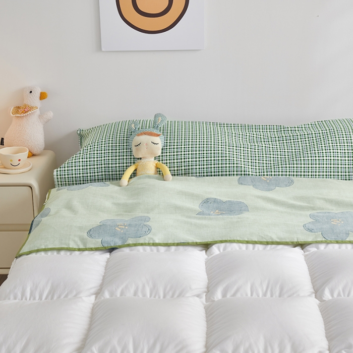 91家纺网 家纺一手货源 找家纺 怡家居 2023新款全棉印花隔脏旅行睡袋 绿妍