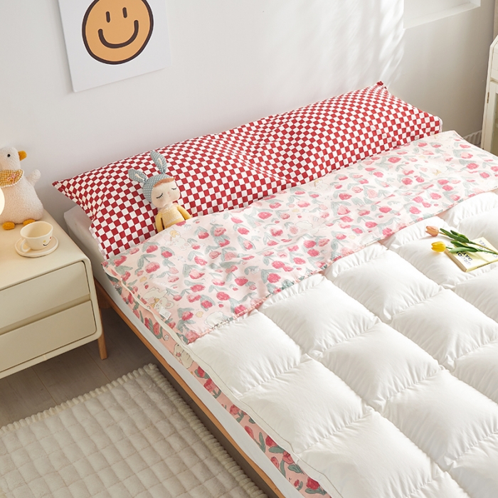 91家纺网 家纺一手货源 找家纺 怡家居 2023新款全棉印花隔脏旅行睡袋 玫瑰小兔