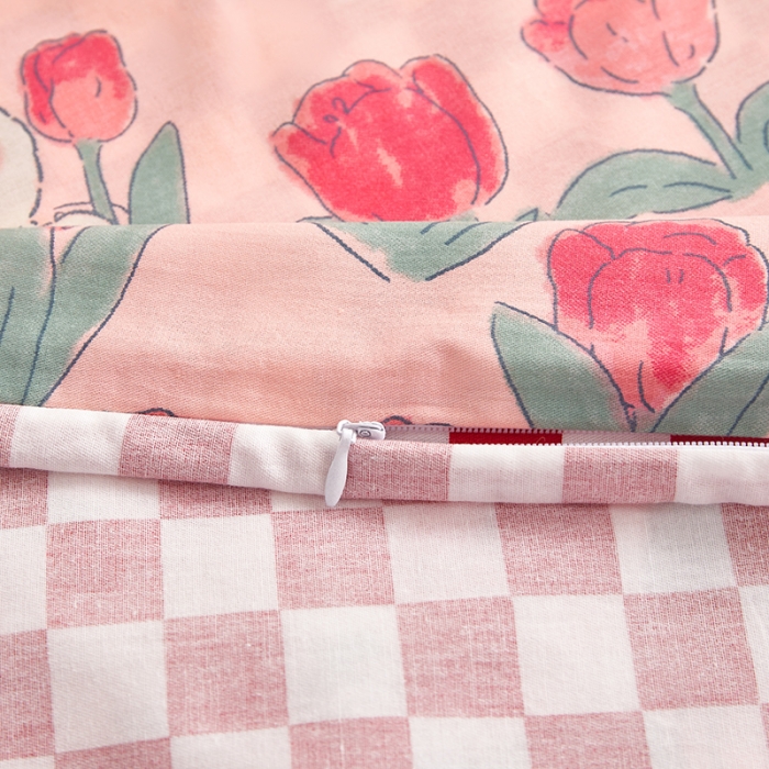 91家纺网 家纺一手货源 找家纺 怡家居 2023新款全棉印花隔脏旅行睡袋 玫瑰小兔