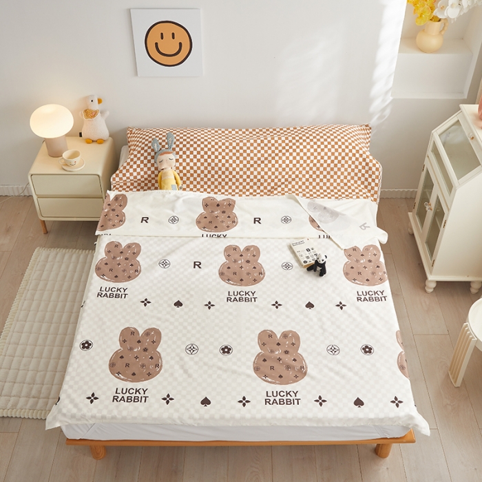 91家纺网 家纺一手货源 找家纺 怡家居 2023新款全棉印花隔脏旅行睡袋 米奇宝贝