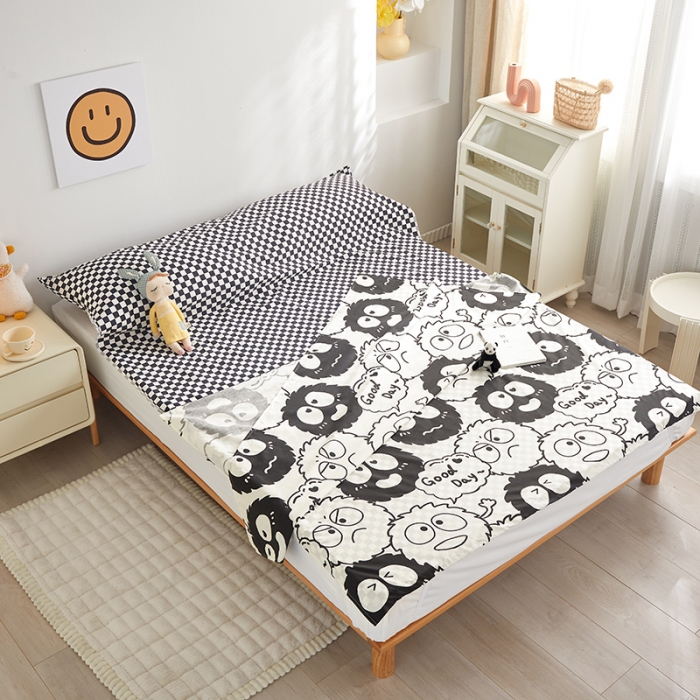 91家纺网 家纺一手货源 找家纺 怡家居 2023新款全棉印花隔脏旅行睡袋 小幸运