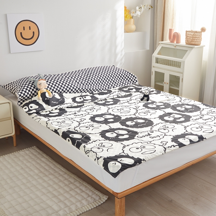 91家纺网 家纺一手货源 找家纺 怡家居 2023新款全棉印花隔脏旅行睡袋 小幸运