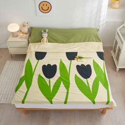 怡家居 2023新款全棉印花隔脏旅行睡袋 知蕊