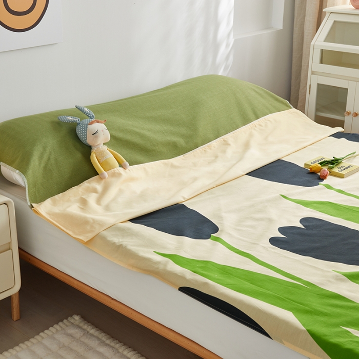 91家纺网 家纺一手货源 找家纺 怡家居 2023新款全棉印花隔脏旅行睡袋 知蕊