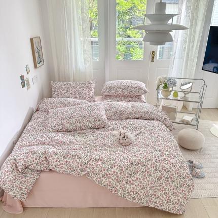 91家纺网 家纺一手货源 找家纺 （总）仟网汇 2023新款有氧双层纱休闲款四件套