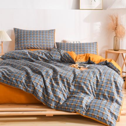 91家纺网 家纺一手货源 找家纺 （总）红日子 2024新款无印风水洗棉四件套