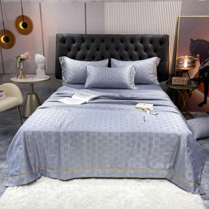 91家纺网 家纺一手货源 找家纺 （总）慕晨 2023新款60s贡缎提花水洗真丝大豆夏被