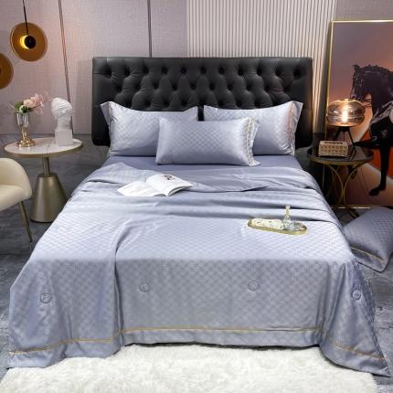 91家纺网 家纺一手货源 找家纺 （总）慕晨 2023新款60s贡缎提花水洗真丝大豆夏被